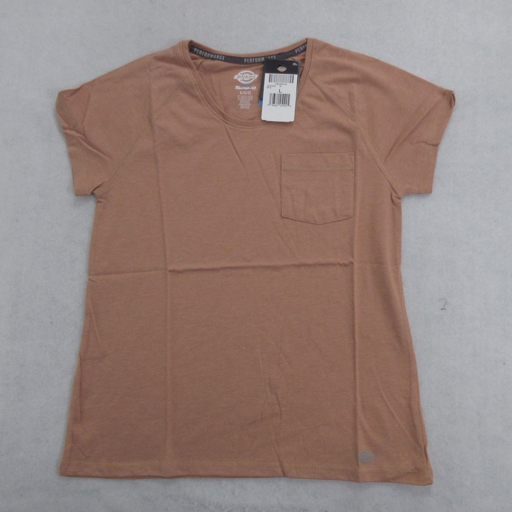 Dickies Womens Temp iQ Cooling Workwear T Shirt Size Large Chest Pocket New